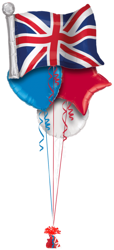 Giant Union Flag Balloon Bunch