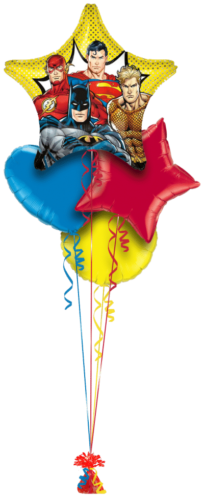 Jumbo Justice League Star Balloon Bunch