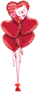 Happy Valentines Bear Balloon