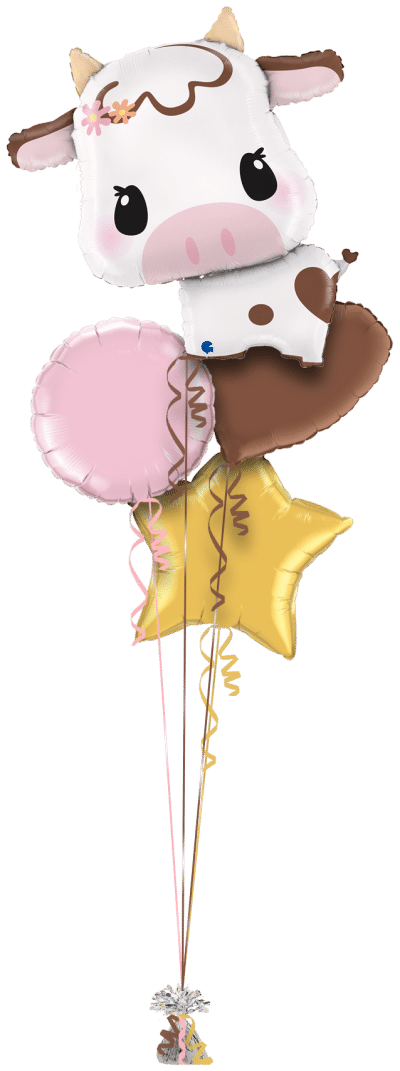 Happy Cow Balloon Bunch