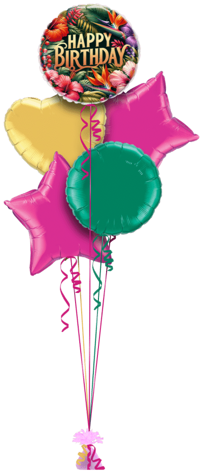 Lush Birthday Balloon Bunch