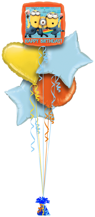 Despicable Me Minions Happy Birthday Balloon Bunch