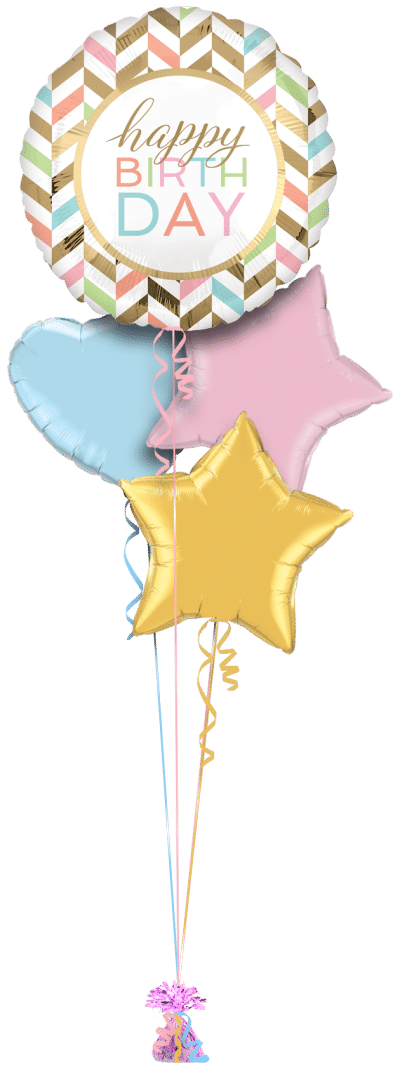 Jumbo Birthday Confetti Fun Balloon Bunch