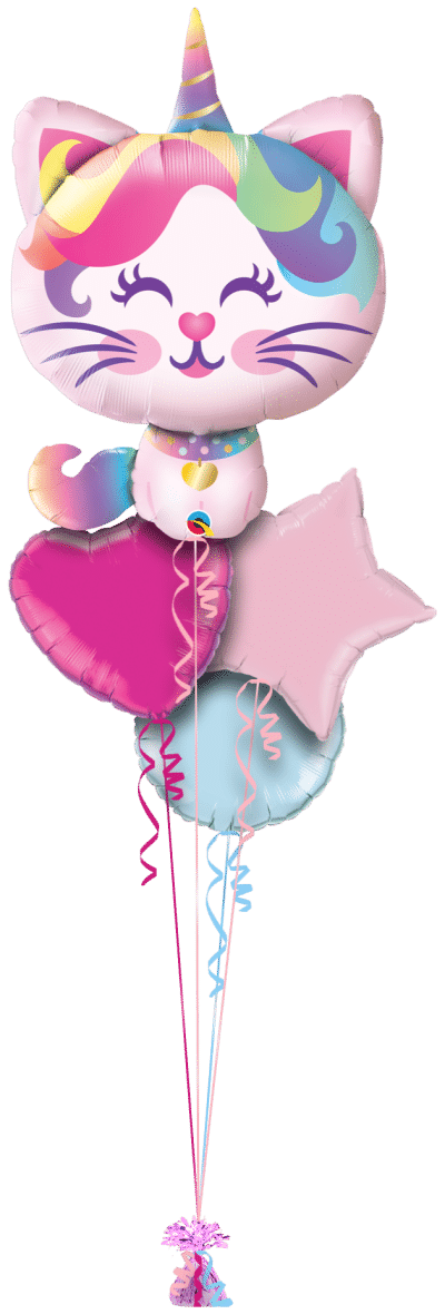 Mythical Caticorn Balloon Bunch