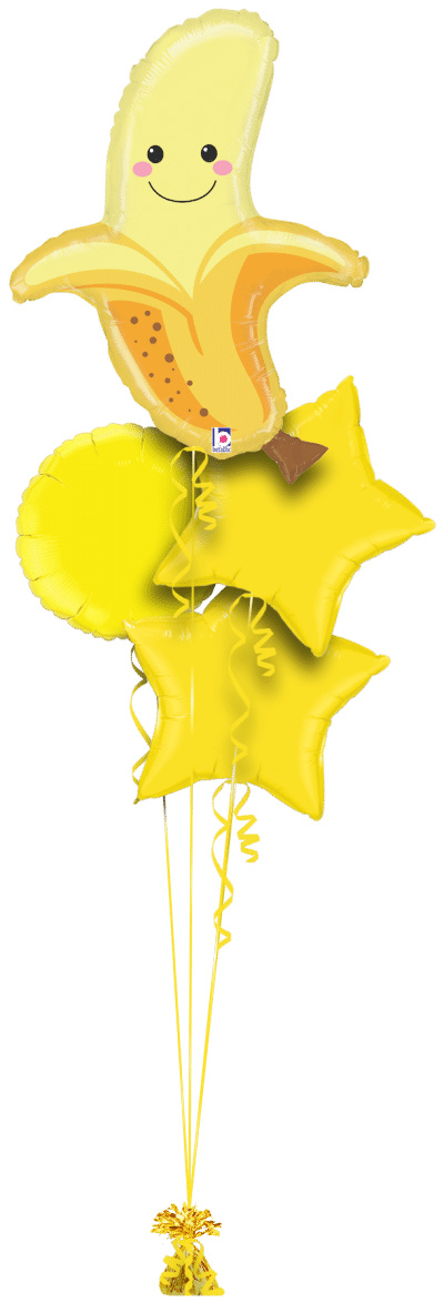 Smiling Banana Balloon Bunch