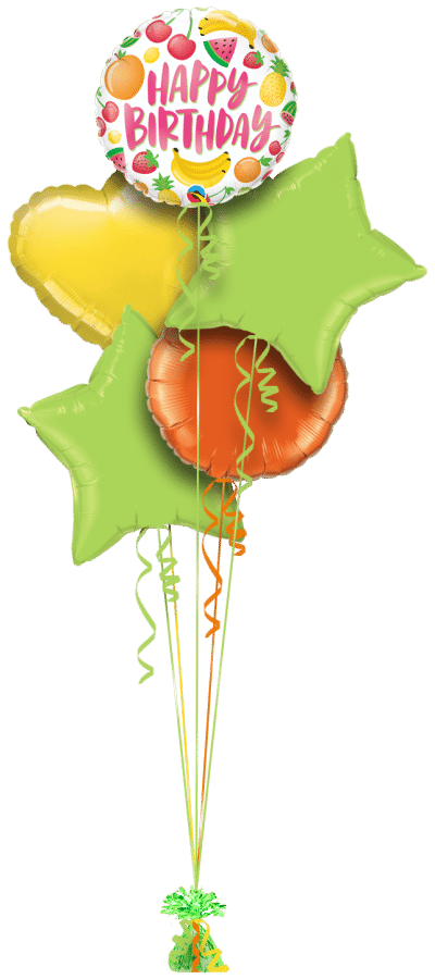 Birthday Fruits Balloon Bunch