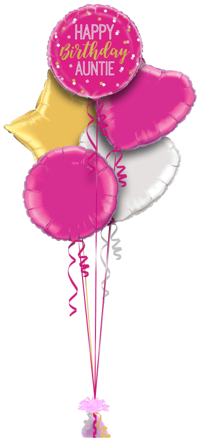 Happy Birthday Auntie Balloon Bunch