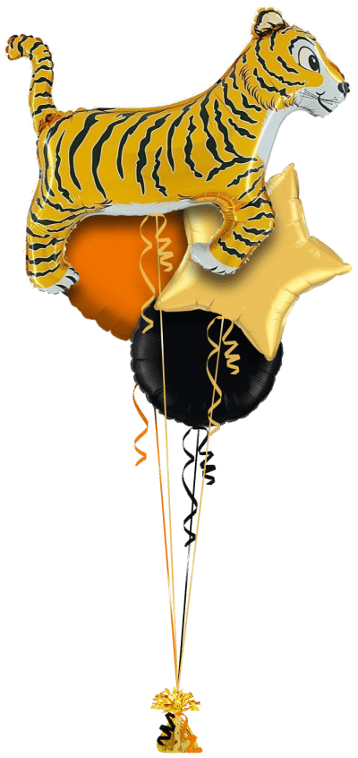 Tiger Balloon Bunch