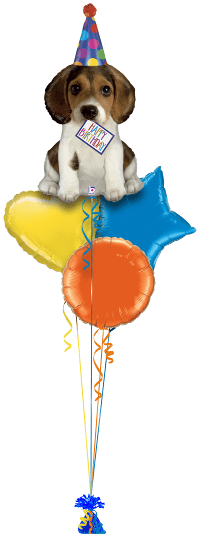 Birthday Pup Balloon Bunch