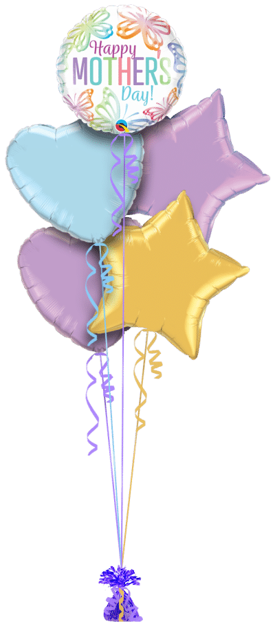 Mothers Day Butterfly Balloon Bunch