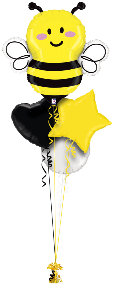 Smiley Bee Balloon Bunch