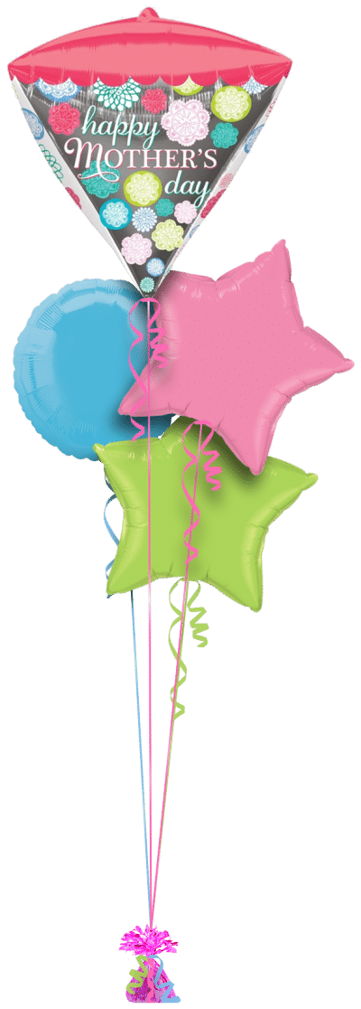 Mothers Day Flowers  Balloon Bunch