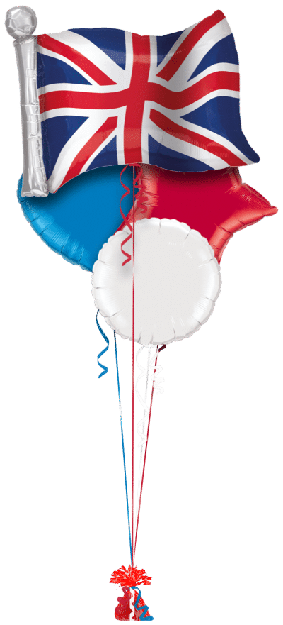 Giant Union Flag Balloon Bunch