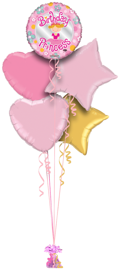 Birthday Princess Balloon Bunch