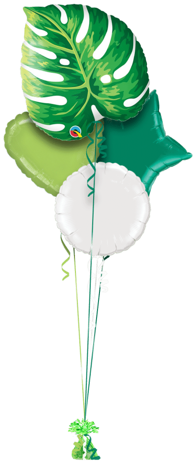 Tropical  Leaf Balloon Bunch
