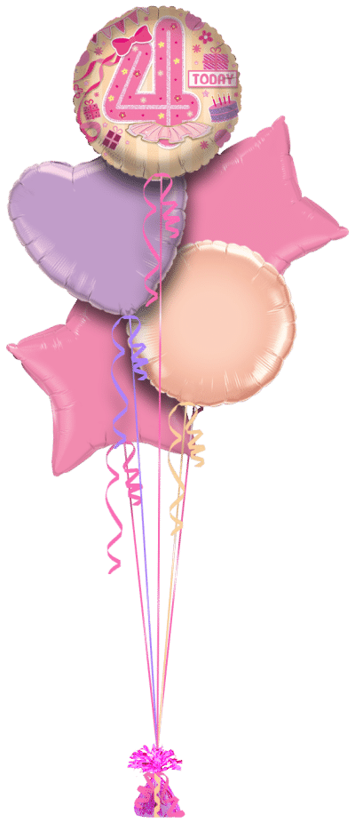 4 Today Princess Balloon Bunch