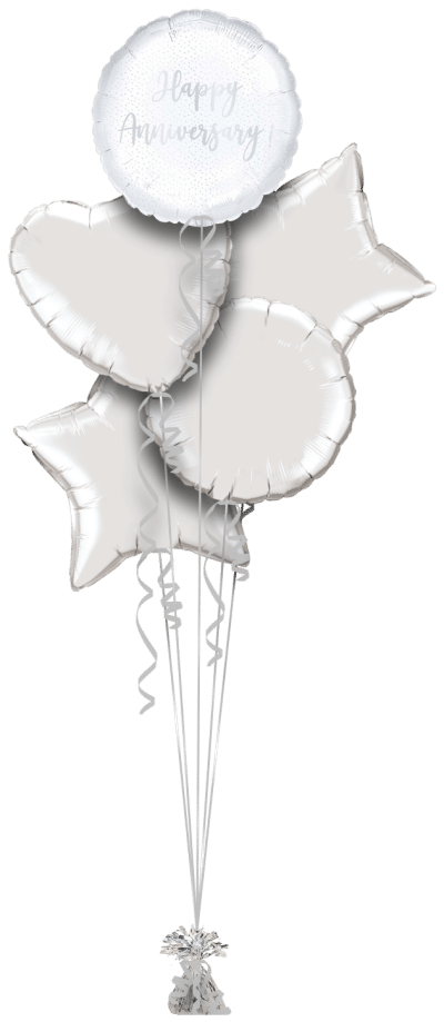 Anniversary Sparkle Balloon Bunch