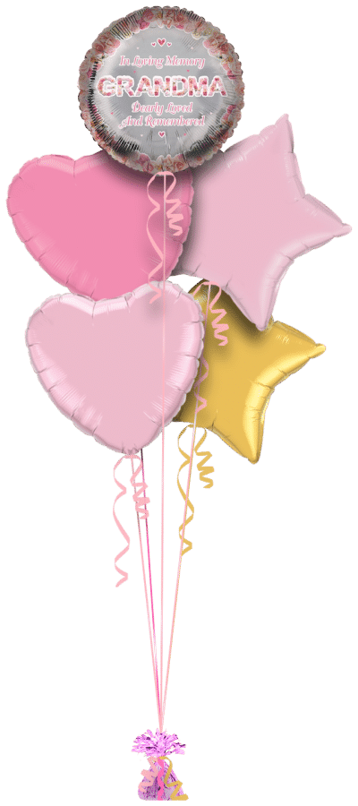 In Loving Memory Grandma Balloon Bunch