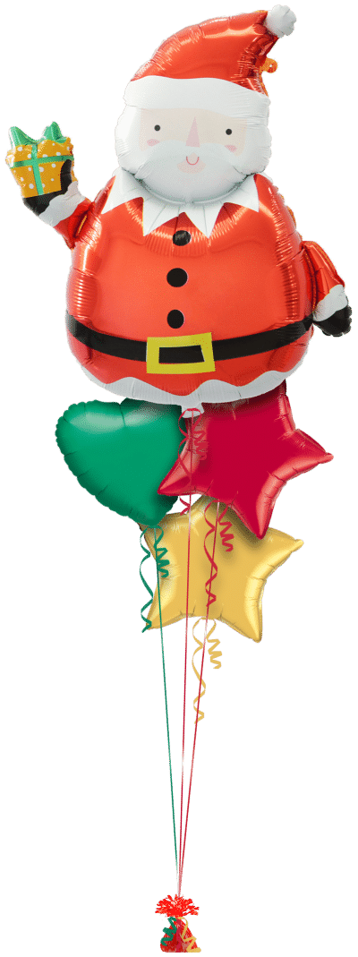 Happy Santa Balloon Bunch