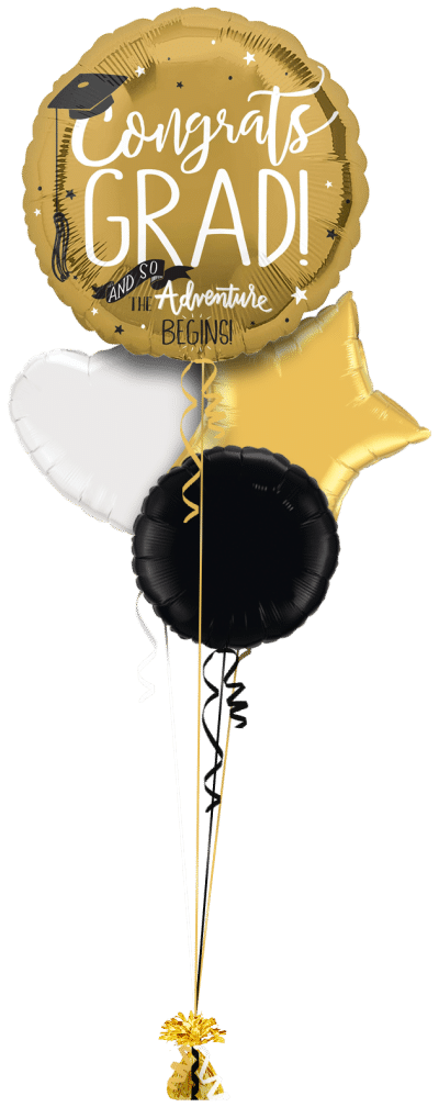 Congrats Grad Jumbo Balloon Bunch