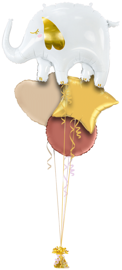 Cute Elephant Balloon Bunch