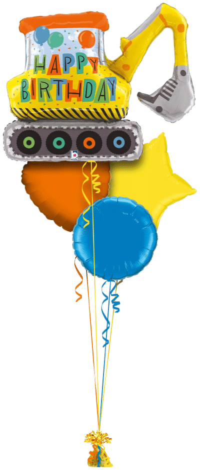 Birthday Digger Balloon Bunch