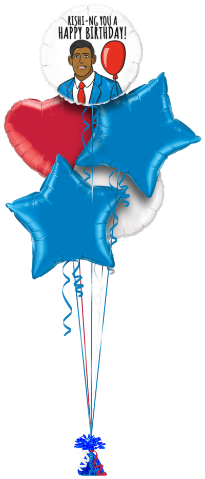 Rishi-ng you a Happy Birthday Balloon Bunch