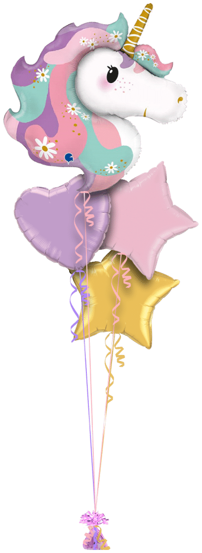 Pastel Unicorn Balloon Bunch