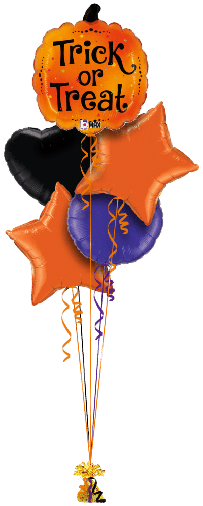 Trick or Treat Pumpkin Balloon Bunch