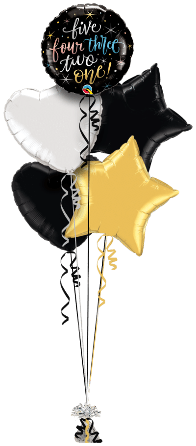 New Year Countdown Balloon Bunch
