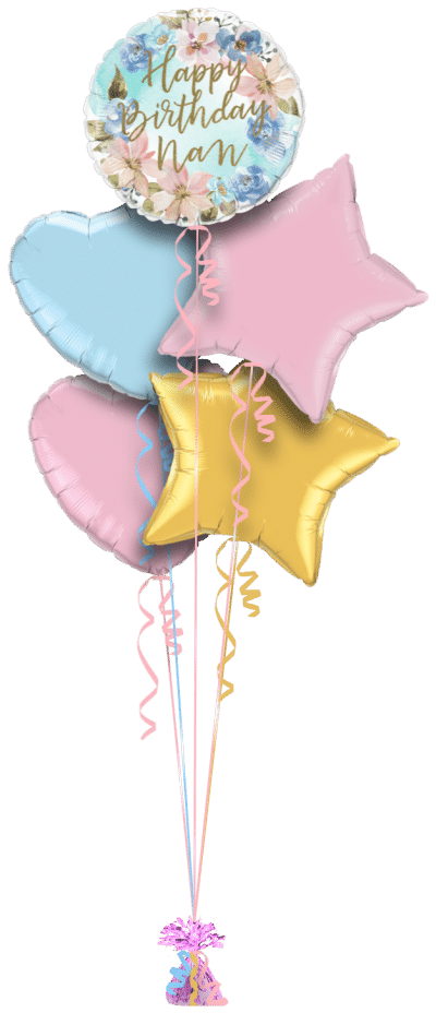 Happy Birthday Nan Balloon Bunch