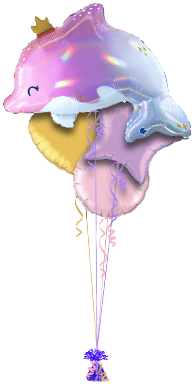 Magical Dolphin Balloon Bunch