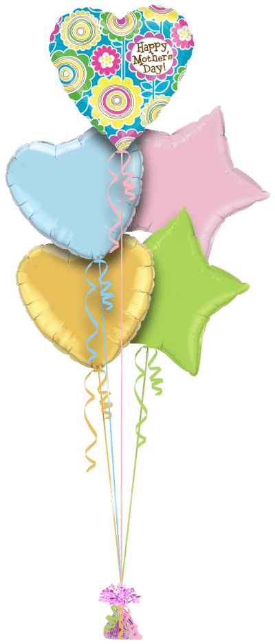 Mothers Day Graphic Balloon Bunch
