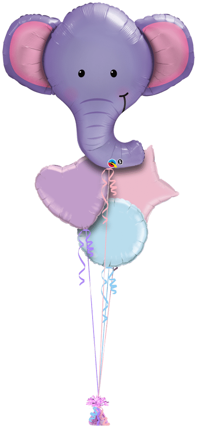 Ellie Elephant Balloon Bunch