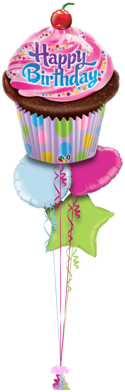 Giant Cupcake Balloon Bunch