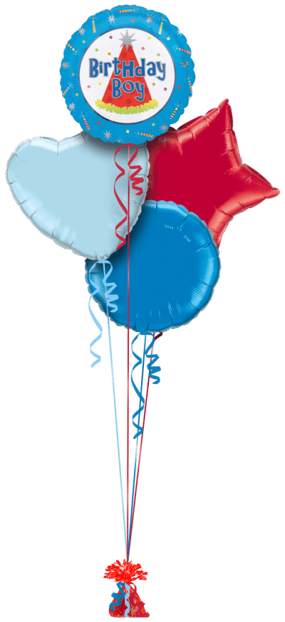 Birthday Boy Balloon Bunch