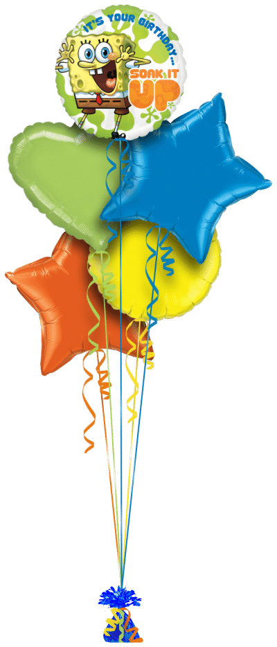 SpongeBob Soak It Up Birthday Balloon Bunch