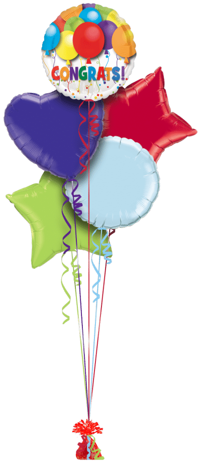 Congratulations Balloons Balloon Bunch