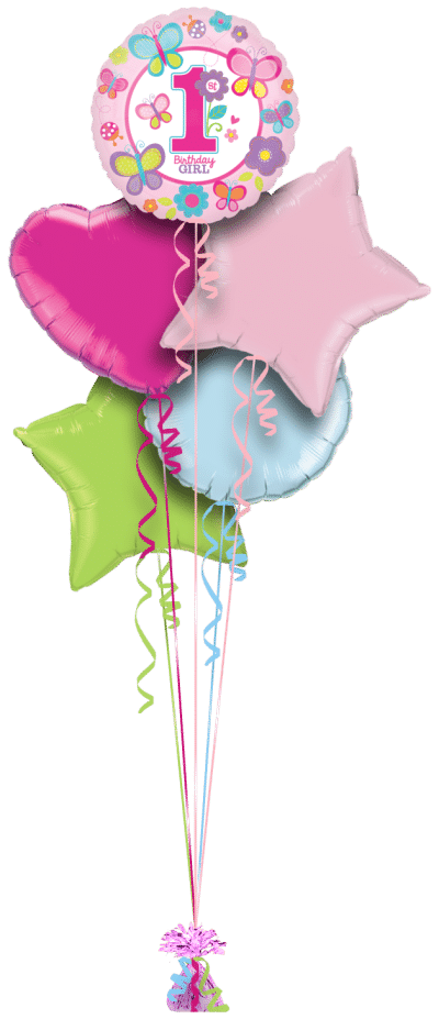 Sweet Birthday First Birthday Balloon Bunch