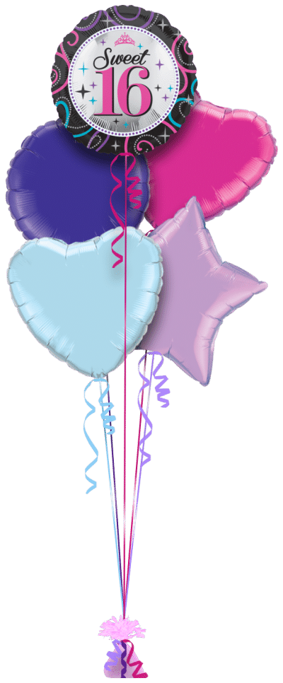 Sweet 16 Sparkle  Balloon Bunch
