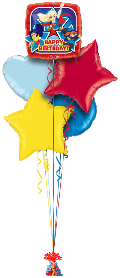Supergirl Happy Birthday Balloon Bunch