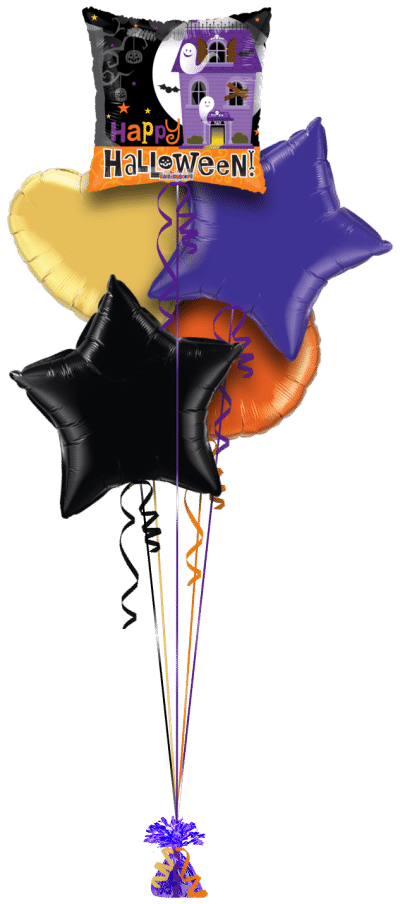 Halloween Haunted House Balloon Bunch