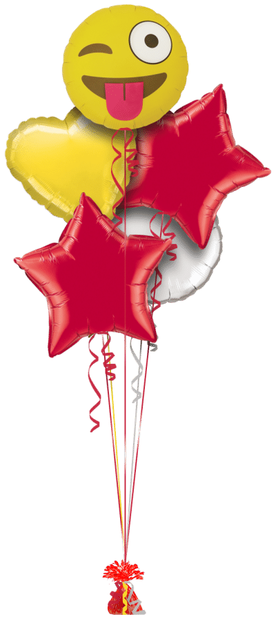 Emoji Winking Balloon Bunch