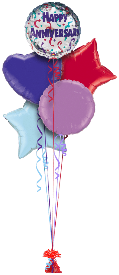 Anniversary Ribbons  Balloon Bunch
