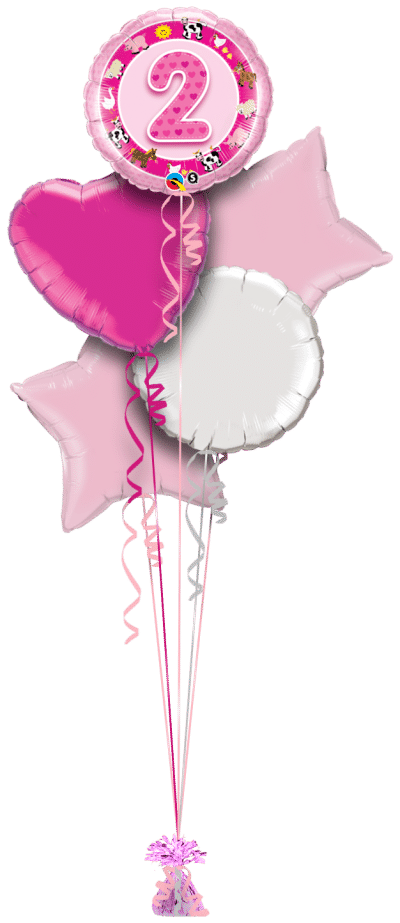 Birthday Girl 2nd Balloon Bunch