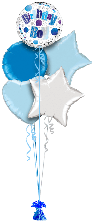 Happy Birthday Boy Balloon Bunch