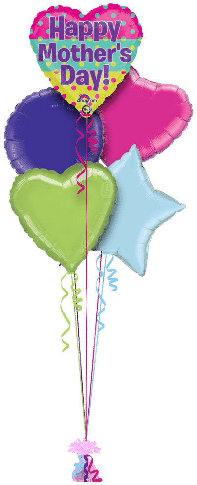 Mothers Day Dots Balloon Bunch