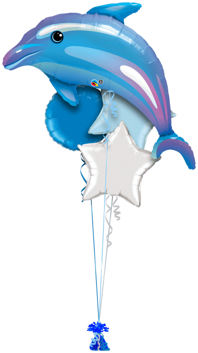 Giant Dolphin Balloon Bunch
