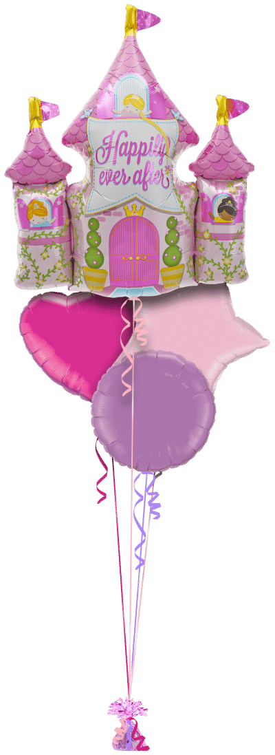 Happily Ever After Castle Balloon Bunch