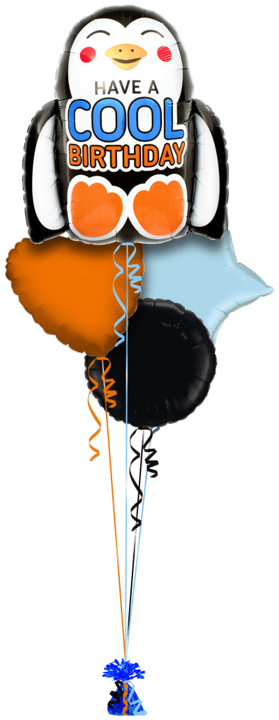Cool Birthday Penguin  Balloon Bunch